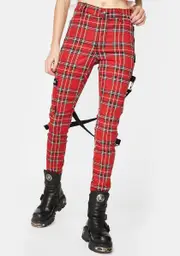 [Tripp NYC] Red Plaid Chaos Pants