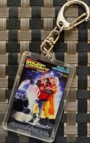 Back to the Future ll Keyring Keychain - Mini Movie Poster in Acrylic FREE POST