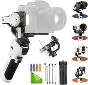 Zhiyun Crane M3 3-Axis Handheld Gimbal Stabilizer for Mirrorless Cameras, Compatible with Sony A6600, A6500, A6000, RX100 M7, GX85, for Gopro Hero10/9/8 5/6/7,iPhone 13 12 XS-Pro Max
