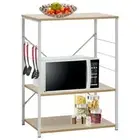 Microwave Cabinet Kitchen Household Baker Shelf Holder Engineered Wood vidaXL