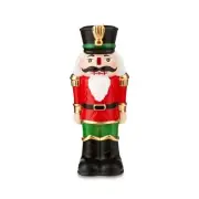 Christmas Blow Mold 11” Nutcracker Soldier LED Lighted Tabletop Decor