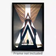 Pixel Art Poster - Triangular Ark (8 Bit Psychedelic Trippy Video Game Print)