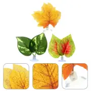 3pcs Aquarium Betta Leaf Hammock Leaf Bed Rest Pad Decor Fish Accessories