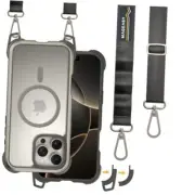 for iPhone 16 Pro Max Case with Strap - 20ft iPhone 16 Pro Max (6.9") Titanium