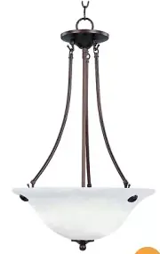 Dark Academia Home Decor Maxim Lighting 2682MROI Bronze 3-Light 16"W Pendant