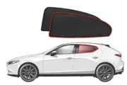 Genuine SNAPSHADES Car Rear Window Shades for Mazda 3 Hatchback 4th Gen (BP; ...