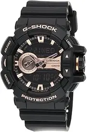 [Casio] G-Shock GA-400GB-1A4 GA-400 Series Analog Digital Black Strap Men's Watch, Rosegold Dial, 55 × 51.9 × 18.3 mm