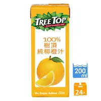 在飛比找momo購物網優惠-【Tree Top 樹頂】100%柳橙汁200mlx24入