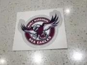 Manly warringah sea eagles team sticker,NRL rugby,panthers,eels,cowboys,storm 1
