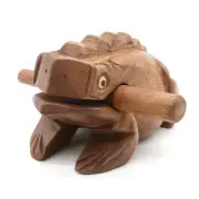 5 Wooden Frog Rasp Instrument â€“ Fun Percussion Guiro for Kids & Adults