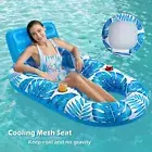 Inflatable Float Bed Seat Durable Water Lounger Adults Swimming Pool Accessories