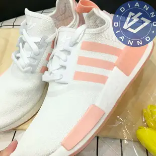 帝安諾-實體店面 ADIDAS ORIGINALS NMD R1 蜜桃粉 白粉 水蜜桃 白橘 女款 FV8730▶99購物節 | 領券滿額現折$200↘$399免運