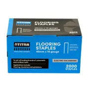 Titan 15G x 45mm Electro Galvanised Collated Flooring Staples - Pack of 2000