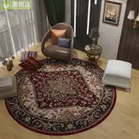 在飛比找樂天市場購物網優惠-歐式復古圓形地毯幾何圖案房間地毯藝術土耳其波斯風地毯臥室床邊