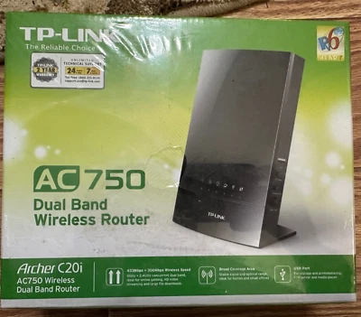 TP-LINK Archer C20i Wireless AC750 Dual Band 4-Port Internet WiFi Router w/USB