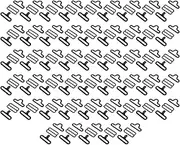 [NDNCZDHC] 50 Sets Adjustable Bow Tie Hardware Clip Set, Metal Clip on Tie Clip Bow Ties Bow Tie Adjuster Hook Fastener for Necktie Strap