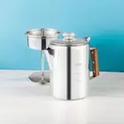Multi Use Coffee Percolator Using on Indoor Induction Cooktop, Electric Stove...