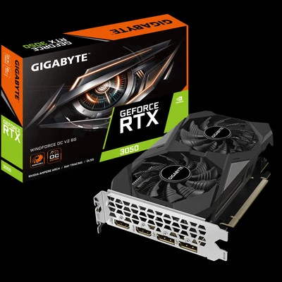 Gigabyte NVIDIA GeForce RTX 3050 WINDFORCE OC V2 6 GB GDDR6 Graphic Card
