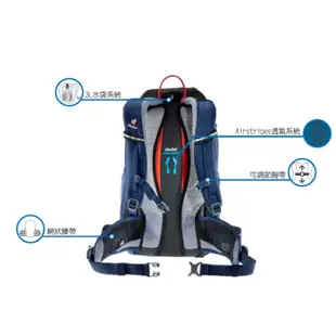 【德國 Deuter】Superbike 18+4L 超輕量全功能透氣單車健行背包/適登山自行車_藍_32114