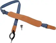 MUELODSIC Chic Adjustable Ukulele Shoulder Strap with Padded Comfort Ukulele Secure Endpin Design for Long Term Use and Mobility