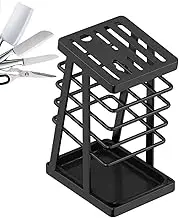 Kitchen Utensil Organizer Storage Stand - Waterproof Utensil Block Large Capacity Utensil Holder | Kitchen Utensil Organizer Water Tray Scissors Holder for Scissors Sharpening Rod