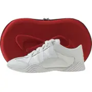 New Nfinity Fearless YOUTH Cheer Shoes - Youth Size 5- WHITE w/ Gray Logo