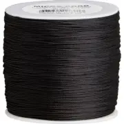 Atwood Rope MFG Black Micro Cord with Braided Nylon Made - MS01-1000'BLACK