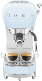 Smeg 50's Style Espresso Coffee Machine Pastel Blue