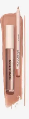 Makeup Revolution Lip Contour Kit - STUNNER - Nude Pink Ultra Matte Liner Set