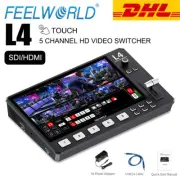 FEELWORLD L4 Multi-Camera Video Mixer Switcher 10.1" Touch USB3.0 Live Streaming