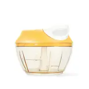 Multi-function Cooking Machine Food Mixer Manual Ice Crushers Kitchen Tools Wire Cutter Garlic Mud Cutter(Yellow)