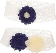 [FRCOLOR] Lightweight Princess Thigh Ring Wedding Garters for Bride Lace Leg Bands for Women for Wedding Dress Garters for Bride