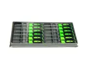 Snap On Tools NEW SGDXMINI12G 12pc GREEN Soft Grip Mini Screwdriver & Pick Set