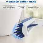 Grout Scrubbing Brush with Long Handle Scrubber Floor Grout Cleaner for RoRoU