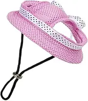 JUMPLAWN Outdoor Sun Protection Hat for Dogs Travel Pet Summer Headwear Breathable and Comfortable Design for Breeds for Beach Trips and Summer Adventures