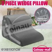 Wedge Pillow Back Rest Support Cushion Back Headrest Bed Sleeping Reading Pillow