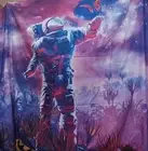 Psychedelic Astronaut Tapestry 60 By 51
