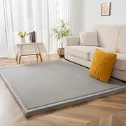 Coral Velvet Area Rugs Play Mat 3cm Extra Thick Large Area Carpet Crawling Nursery Baby Toddler Children Kids Room Non-Slip Yoga Mat Exercise Pads Tatami Mat (Style13, 100 * 200cm)