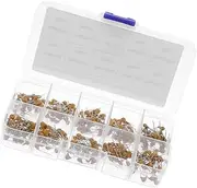 CIYODO Electronics Diy Capacitor Kit 600pcs Assorted Capacitors 10pf-100nf Plastic Box Heat Resistant for Diy Projects