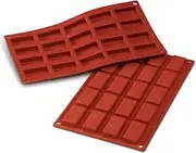 Silikomart Mini Financiers Cake Mould, 49mm x 26mm, Terracotta