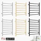 Silver/Black/Gold Electric Heated Towel Rail Rack Holder Aluminum 6/8 Round Bars