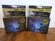 CosmicBrightz LED Bike Frame Light 10ft String Moonshot Multicolor Set of 2 NEW