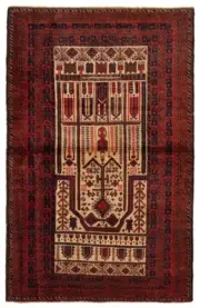 Traditional Vintage Hand-Knotted Carpet 3'1" x 4'11" Wool Area Rug