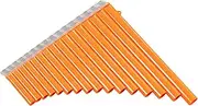 16-Pipe Pan Flute G-A2 Key Pan Pipes ABS Panpipes C se Traditional Woodwind Instrument with Carry Bag O One Size