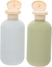 2Pcs Refillable Travel Bottles Leak Squeeze Containers for Shampoo Conditioner and Lotion Versatile Personal Care Toiletry Bottles with Flip Cap