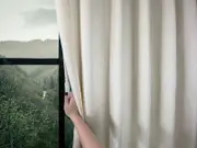 S wave fold light filtering curtains with track 240cm wide -- Complete Package
