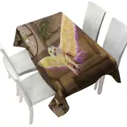 Fiction Artwork White Owl Tablecloth