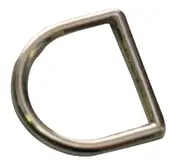 Nickel Plate Harness Dee 1" -25Mm Solid Horse Harness Tack Dog Collar Craft 1-10