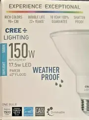 20 x CREE 150W 17.5W LED Flood DAY LIGHT 5000K Par38 40° Bulb Dimmable 22 years!