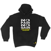 Gym Swps No Pain No Gain Cheeseburger - Funny Novelty Hoodies Hoodie